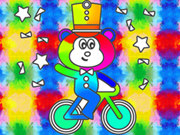 Coloring Book: Monkey Rides Unicycle